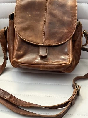 Bolso de mano Paul And Taylor de cuero marrón suave Foto 1 de 4
