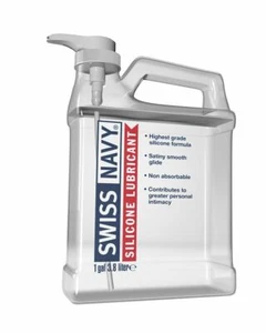Swiss Navy Perfectly Long Lasting Silikon Gleitmittel 1 Gallone Größe Flasche, Neu - Bild 1 von 7