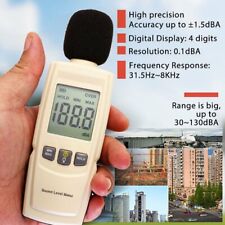 Portable Digital Sound Level Reader with Easy to Read Large LCD Display