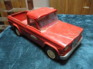 Vintage Tonka Toys Jeep Pickup Truck Red Pressed Steel 52030 1960s Made in USA - Picture 1 of 6