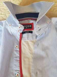 WAM DENIM ,Designer Hemd Herrenhemd dezent gestreift, aufwendig verarbitet - Bild 1 von 7