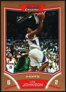 Joe Johnson 2008-09 Bowman Draft rifrattori cromo oro /50 #90 Atlanta Hawks 🔥 - Foto 1 di 2