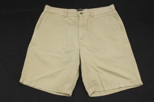 Indigo Palms Men's sz 38 Flat Front Khaki Cotton Twill Shorts - Picture 1 of 8