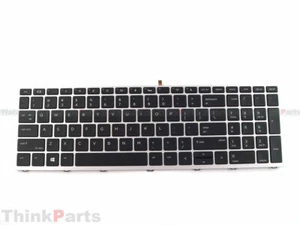 New/Orig HP ProBook 650 G4 650 G5 15.6" US Backlit Keyboard Silver L09593-001 - Picture 1 of 3