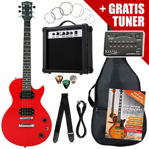 E-Gitarre Komplett Set Verstärker Amplifier Stimmgerät Tuner Gigbag Tasche Band - Bild 1 von 12