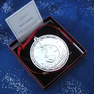 RARE • NEW • Wallace 2005 JOY TO THE WORLD Songs of Christmas Sterling Ornament - Picture 1 of 7