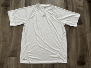 Adidas Men's White ClimaLite Everyday Comfort Classic Look Casual T Shirt Size M - Picture 1 of 16