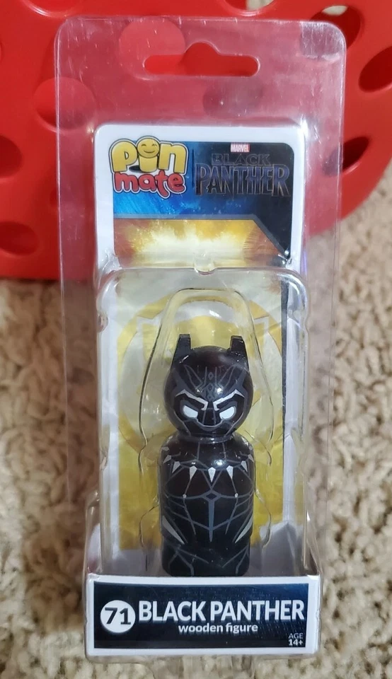 Nuevo Pin Mate Pantera Negra #71 Marvel Comics Figura de Madera Juguete Coleccionable  Foto 1 de 1
