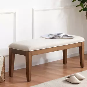 Upholstered Entryway Bench for Bedroom for End of Bed, Dining Bench with Padded - Picture 1 of 10