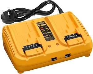 Battery Charger Replacement Compatible with Dewalt 12V-20V MAX Lithium Battery, - Picture 1 of 8