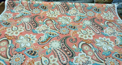 Tela Waverly Sun N Shade Exterior Comodín Peachtini por yarda Foto 1 de 4