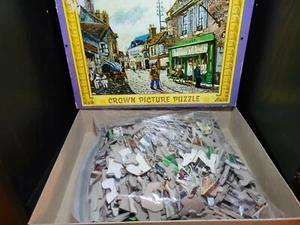 Vintage Whitman Crown Picture Puzzle 713 Pieces Extra Heavy Board 29" x 22.5" - Picture 1 of 8