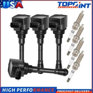 4 Ignition Coil & Spark Plug Kit For 2012-2017 Nissan Juke 1.6L L4 UF659 - Bild 1 von 8