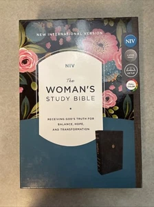 NIV Woman's Study Bible, Comfort Print---soft leather-look, blue - Picture 1 of 7