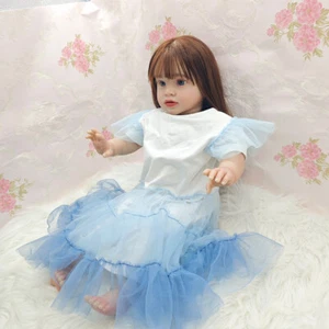 26" Toddler Girl Reborn Doll Pippa Huge Realistic Baby Soft 3D Skin Art Toy Gift - Picture 1 of 7
