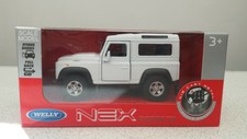 Land Rover Defender White  WELLY NEX 1.38  Model toy car gift *New BOXED*