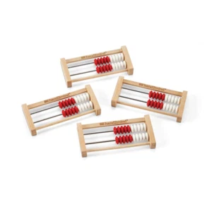 20-Bead Wooden Rekenrek Abacus, Colored Abacus for Kids Math, Wooden Counting Ma - Picture 1 of 12