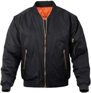 Men's Military Bomber Jacket - Fall/Winter Warm Casual Coat - Picture 1 of 18