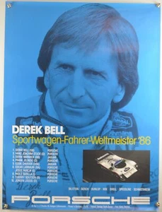 Plakat Poster Porsche Derek Bell Rothmans Fahrer-Weltmeister 1986 101 x 76 cm - Bild 1 von 2