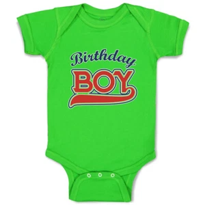 Baby Bodysuit Birthday Boy Happy Birthday Funny Cotton Boy & Girl Baby Clothes - Picture 1 of 21