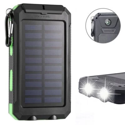 2025 Super Large Capacity Portable Charger USB  Solar Power Bank for Cell Phone - Image 1 of 4