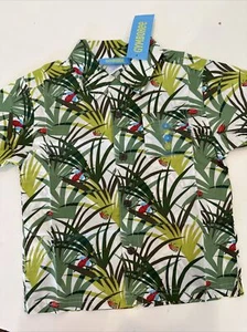 NWT 4 GYMBOREE BOYS FUN BUG ALOHA SHIRT TOP PALM BEETLE - Picture 1 of 4