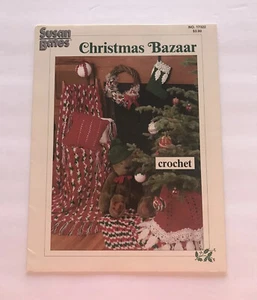 Vintage Susan Bates 1989 Weihnachtsbasar Häkelanleitungen Faltblatt # 17322 - Bild 1 von 2