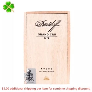 Davidoff Grand Cru No. 2 Empty Wood Cigar Box 6" x 3.75" x 3.75" - Picture 1 of 11