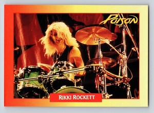 #132 Rikki Rockett - Poison - 1991 Brockum Rock Cards (NRMT-MT)