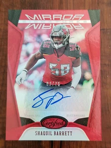 Shaquil Barrett 2020 Panini Certified #MS-SB Mirror Signatures Auto Card #03/75 - Picture 1 of 8