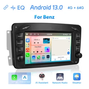 4+64GB Android 13 Carplay Autoradio Für Mercedes Benz C/CLK/G Klasse W203 W209 - Bild 1 von 21
