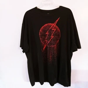 DC Comics Shirt Mens 2XL Bloody Flash Symbol Short Sleeve Graphic Tee Black - Picture 1 of 6