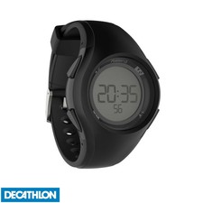 DECATHLON W200 M MEN'S RUNNING STOPWATCH - BLACK