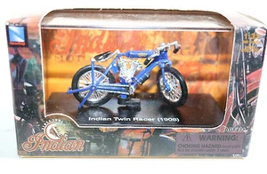 INDIAN TWIN RACER 1908 Motorycycle by New Ray Toys 1:32 Diecast w/ Display Case - Picture 1 of 3