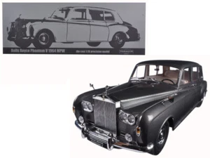 1964 Rolls Royce Phantom V MPW LHD 1/18 Modello Auto pressofuso Grigio Pistola Paragon - Foto 1 di 1