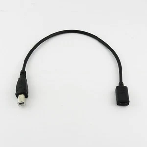 USB 3.1 Type C Female to USB 2.0 B Male Printer Scanner Data Connector Cable 1ft - Picture 1 of 8
