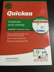 Quicken Starter 2020 Manage your Money & Save Starter Windows/Mac #1599