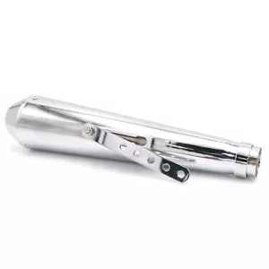 Motorcycle Shorty Reverse Cone Megaphone Exhaust Muffler For Harley Cafe Racer - Picture 1 of 8