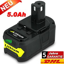 RB18L50 für Ryobi Akku 18V 5,0 Ah Lithium Ionen Batterie one Plus P108 P109 P104