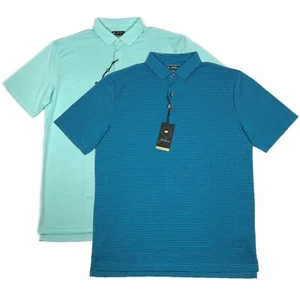 Jack Nicklaus - Black Label by Perry Ellis - Feeder Stripe Polo Golf Shirts - Picture 1 of 19