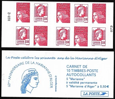 Carnet 2004 Timbres Autoadhésifs N°1512 - Les 60 ans de la Marianne d'Alger - Photo 1/3
