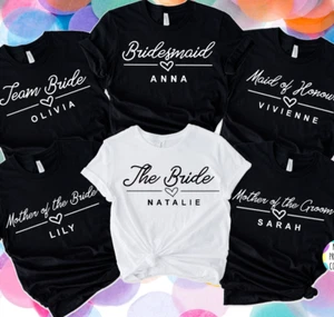 Hen Party T Shirts Hen Do Bride To Be Tribe Tops Personalised Stag do wedding - Picture 1 of 4