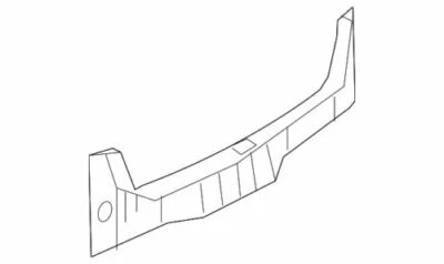 Panel de ajuste de carrocería trasero genuino Infiniti Q50 Hybrid 3,5 L V6 84992-4GA0A Foto 1 de 2