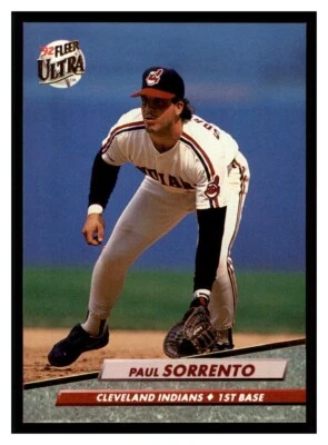 1992 Fleer Ultra #357 PAUL SORRENTO Cleveland Indians - Image 1 of 2