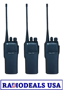3 x Motorola CP200 UHF Radio AAH50RDC9AA2AN and PMAE4016 Antenna only - Picture 1 of 1