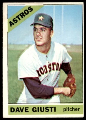 1966 Topps Baseball Card Dave Giusti C Houston Astros #258 - Image 1 of 2