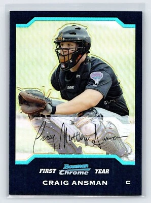 CRAIG ANSMAN 2004 Bowman Chrome Refractor Rookie Card #228 Arizona Diamondbacks - Image 1 of 2