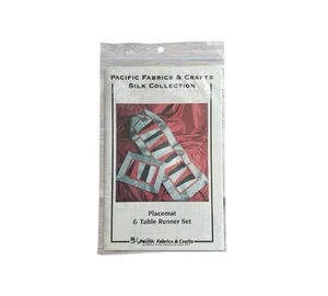 Pacific Fabrics Silk Collection Tablerunner & Placemat Pattern NEW/UNCUT - Picture 1 of 4