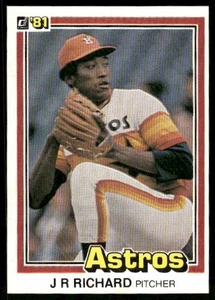 1981 Donruss J.R. Richard #140 Houston Astros - Picture 1 of 2