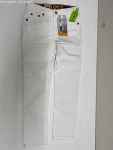 White Levi's Size 7X Reg Kids 510 Skinny Stretch Jeans - Picture 1 of 3